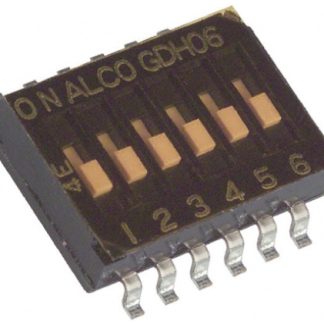 Interruttore DIP 1977831-4, SPST, 100 mA a 24 V cc, 8 posizioni, attuatore a Slitta, Montaggio superficiale