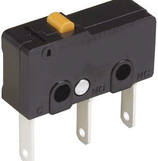 Microinterruttore, Omron, SPDT, 10,1 A a 250 V c.a., IP40, con linguetta