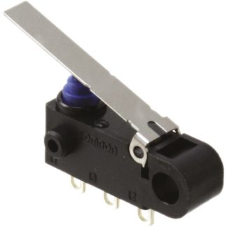 Microinterruttore, Omron, SPDT, 2 A a 12 V c.c., IP67, A saldare
