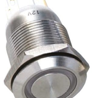 Interruttore a pulsante EOZ, Momentaneo, SPDT, luminoso, 5 A a 250 V c.a., IP65 Montaggio a pannello