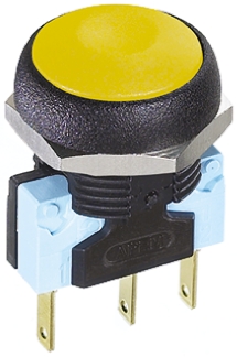 Interruttore a pulsante APEM, Momentaneo, SPDT, , 5 A a 250 V c.a., IP67 Montaggio a pannello