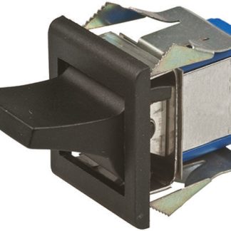 Interruttore a bilanciere APEM, DPDT, On-On, , Nero