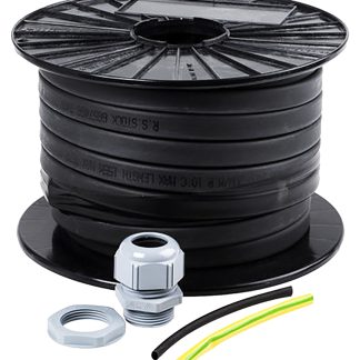 Kit cavi scaldanti autoregolante RS PRO, L. 20m, 20W/m, 110V ca, Massimo +80 °C (non alimentato)