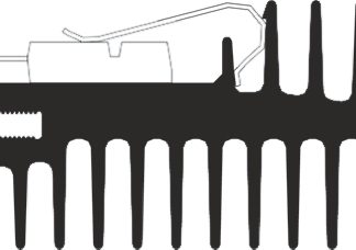 Dissipatore AAVID THERMALLOY 50 x 27 x 50mm, 5.29K/W