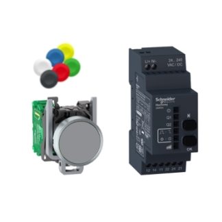 Pulsante Schneider Electric, Montaggio a pannello