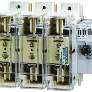 Sezionatore portafusibili Socomec 3831 3006, corrente max 63A, 3, guida DIN FUSERBLOC