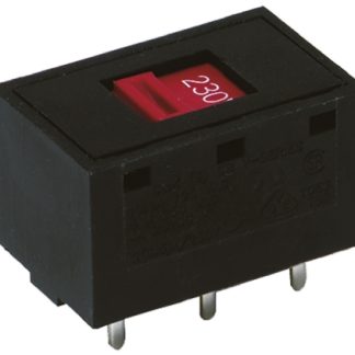 Interruttore a slitta DPDT Montaggio con foro passante