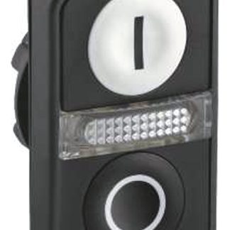 Attuatore pulsante tipo Instabile ZB5AW7A1721 Schneider Electric serie Harmony XB5, Nero, Bianco