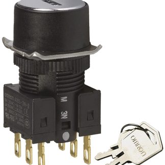 Interruttore a chiave A165K-T3M-2 a 3 posizioni, DPDT con tenuta IP65