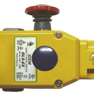 Interruttore a fune IDEM GLS-Ex, cavo da 80m, NO/NC, montaggio Diritto