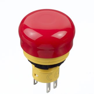 Pulsante di arresto di emergenza Idec, Montaggio a pannello, Ø 16.2mm