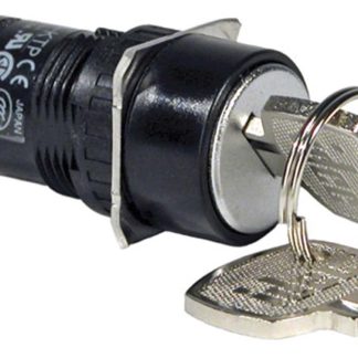 Interruttore a chiave AS6M-21KT2PB a 2 posizioni, DPDT con tenuta IP40, IP65