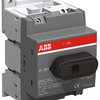 Interruttore di isolamento ABB OTDC16F2 1SCA121454R1001, 2P, 2 NA + 2 NA, 16A, 660V cc, Montaggio su base, IP20