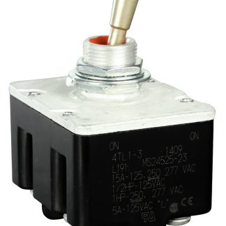 Interruttore a levetta (On)-On-(On) 4PDT con terminali A vite
