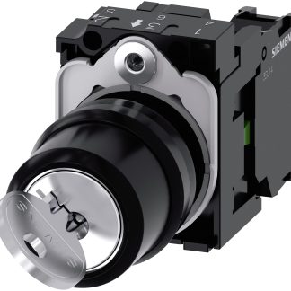 Interruttore a chiave 3SU1100-4BF11-1BA0 a 2 posizioni, SPST con tenuta IP20