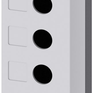 Scatola per pulsante Siemens, 6 fori, Ø 22mm, 85 x 285 x 64mm