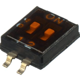 Interruttore DIP IKH0203000, SPST, 2 posizioni, attuatore a Attuatore incassato a scorrimento, Montaggio superficiale