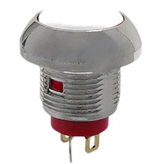 Interruttore a pulsante miniaturizzato RS PRO, Momentaneo, SPST, luminoso, 200 mA @ 50 V dc, 500 mA @ 32 V ac, IP67