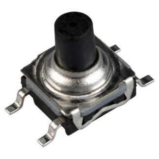 Interruttore tattile C & K, SPST, 6.2 x 6.2 x 7.7mm, L. attuatore 3.2mm, Montaggio superficiale