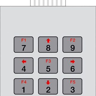 Tastiera a membrana Telefono a 12 tasti IP65 in Argento conduttivo colore Grigio
