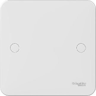 Piastra di chiusura Schneider Electric Lisse, 1 posto, col. Colore bianco