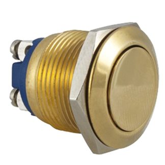 Interruttore a pulsante RS PRO, Momentaneo, SPST, , 2 A, IP65 Montaggio a pannello