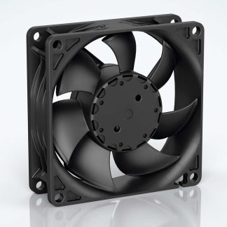 Ventola assiale in c.c. ebm-papst 8450, 117m³/h, 24 V c.c., 80 x 80 x 25mm