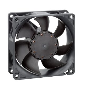 Ventola assiale in c.c. ebm-papst 8450, 117m³/h, 12 V c.c., 80 x 80 x 25mm