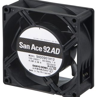 Ventola assiale in c.a. Sanyo Denki San Ace 9AD, 90m³/h, 100 → 240 V ca, 92 x 92 x 38mm