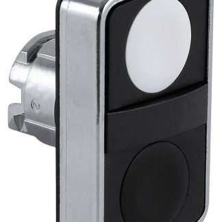 Attuatore pulsante tipo Instabile ZB4BA7120 Schneider Electric serie Harmony XB4, Nero, Bianco