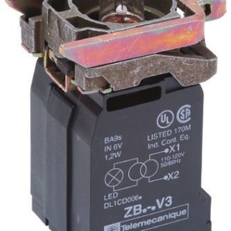 Blocco contatti luminoso Schneider Electric, terminali a Morsetto a vite, LED Colore bianco