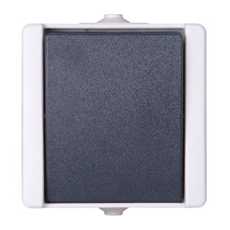 Interruttore luce Kopp, 250V, Grigio, IP44, Termoplastica