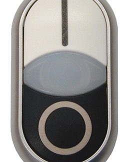 Pulsante tipo Instabile 216706 M22-DDL-WS-X1/X0 Eaton serie RMQ Titan M22, Nero, Bianco, marcatura: O/I