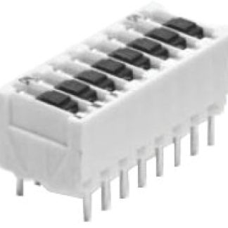 Interruttore DIP 5161390-4, SPST, 500 mA a 50 V c.c., 4 posizioni, attuatore a Slitta, Foro passante