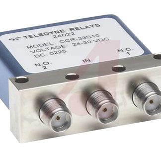 Interruttore RF Teledyne, SPDT, commutazione in 20ms, perdita max 0.5dB, Zout 50Ω, 18GHz max, connettore Femmina SMB,