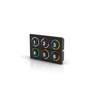 Tastierino 2 x 3 a 6 tasti illuminato IP6K9K