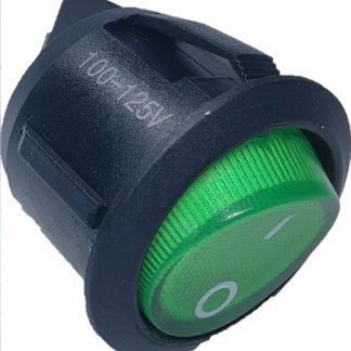 Interruttore a bilanciere RS PRO, DPST, Off-Nullo-On Illuminato, Verde