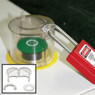 Coperchio per pulsanti e interruttori rotanti Master Lock per uso con Interruttori a pulsante e rotanti