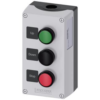 Contenitore stazione di controllo Siemens, 3 fori, Ø 22mm