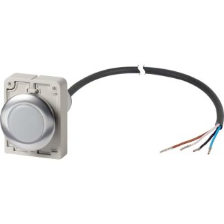 Indicatore 185957 C30C-FL-W-24-P62, LED, foro 30mm, Montaggio a pannello Moeller Serie C30