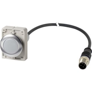 Indicatore 186015 C30C-FL-W-24-P5, LED, foro 30mm, Montaggio a pannello Moeller Serie C30