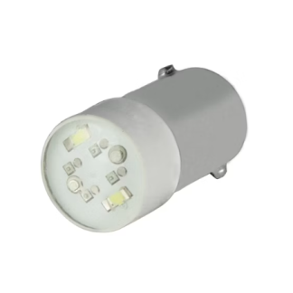 LED pulsante, 46-39J.0987, Bianco, per uso con Lampada a pulsante