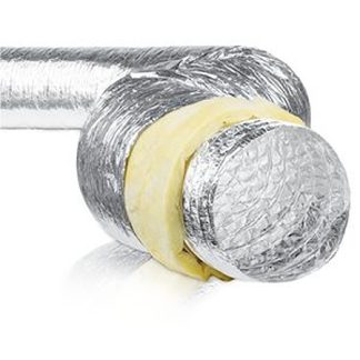 Gaine alu souple isolée d125 longueur 3M