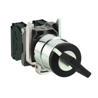 Selettore Schneider Electric XB4BG2110 a 2 posizioni , diam. foro 22.5mm