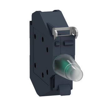 Blocco contatti luminoso Schneider Electric, 24 → 254V ca/cc Colore verde