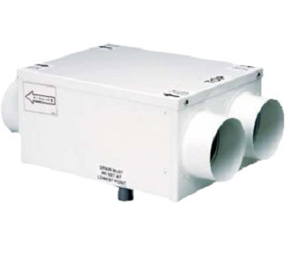 Ventilatore per estrazione per Estrazione, Montaggio a parete, Vent-Axia HR100RS, 153L/s