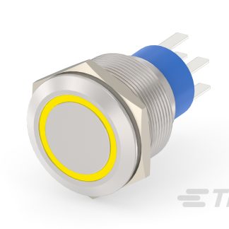 Interruttore a pulsante TE Connectivity, Momentaneo, Doppio polo - Singolo lancio, luminoso, IP67 Boccola