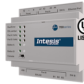 Intesis protocol translator with KNX