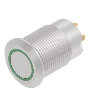Interruttore a pulsante TE Connectivity, Momentaneo, SPST, luminoso, 100mA, IP67 Montaggio a vite