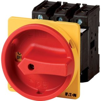 Interruttore di isolamento Eaton 015144 P3-63/V/SVB/N, 3P, 3 NA, 63A, 690V, Montaggio a pannello P3-63, IP65